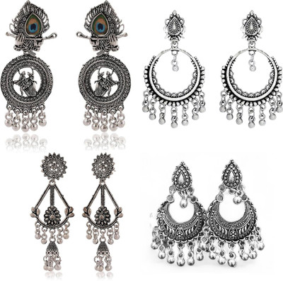 Jhumka Street Oxidized Jumki Alloy Jhumki Earring