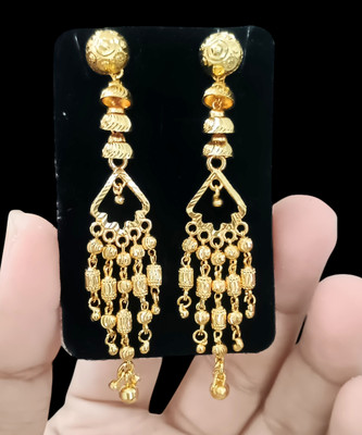 DIVS FASHION SUIDHAGA EARRING WITH LAYERED DESIGN Brass Drops & Danglers