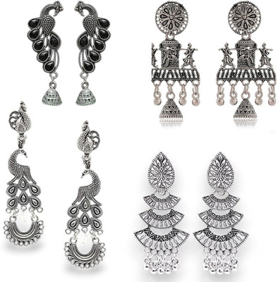 Jhumka Street Oxidized Jumki Alloy Jhumki Earring