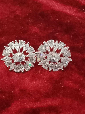 shri shreeji studs1 Brass Stud Earring