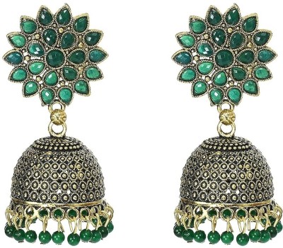 Kaima Traditional Latest Design Jhumki Earring For Girls & Women Jhumka Beads Alloy Jhumki Earring