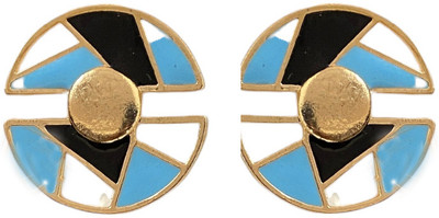 KSHIPRA KShipra Gold Enamel Alloy Stud Earring