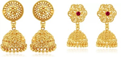 VIGHNAHARTA Combo Of 2 Stunning Earring For Women Alloy Jhumki Earring