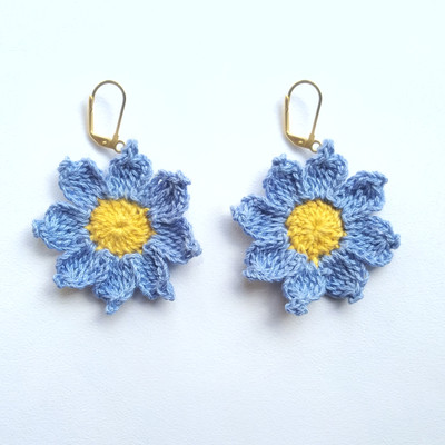 Wishing Treasure Star Earring Fabric Drops & Danglers