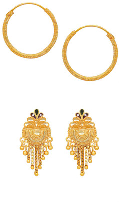 Raj And Deb Premium Silver Oxidiesd Pated Daily Wear Earrings For Daily Wear Brass, Brass Jhumki Earring
