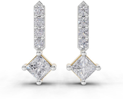 Sparq Certified Lab Grown Diamond & Gold Plated 925 Sterling Silver Stud Earring