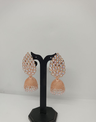 YOGITACREATIONS TRADITIONAL KUNDAN PEARL JHUMKA SET Pearl Alloy Jhumki Earring