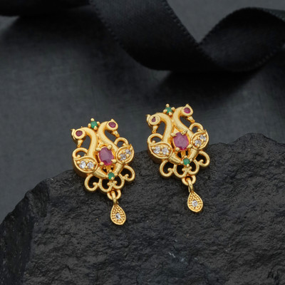 RUJVE JEWELLERY AD-Top-5-a Cubic Zirconia Brass Earring Set
