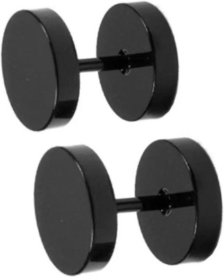 Earchic FK-BlackDumble6MMStuds Metal Hoop Earring, Stud Earring, Plug Earring