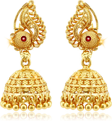 Vivaana 1 Gm Gold Plated Jhumka for Women and Girls Alloy Jhumki Earring