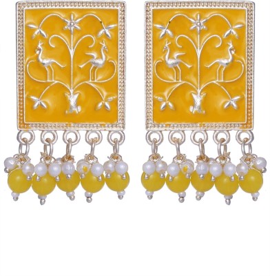 alysa Gold Plated Traditional Earrings for Women and Girls Brass Drops & Danglers