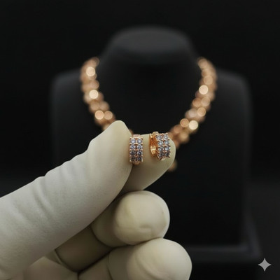 9nJewellers RoseGold Micro CZ Huggie Hoops Earrings Cubic Zirconia Alloy Huggie Earring