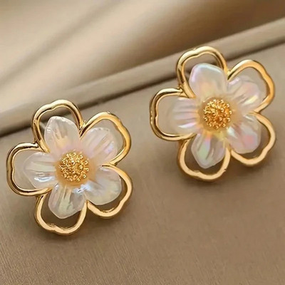 Solis Sarah SOLIS SARAH FLOWER EARRINGS Stainless Steel Stud Earring