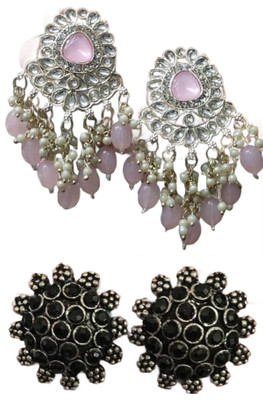 SKG Fashions Simple Elegant Versatile Earring Set for Women Alloy Earring Set