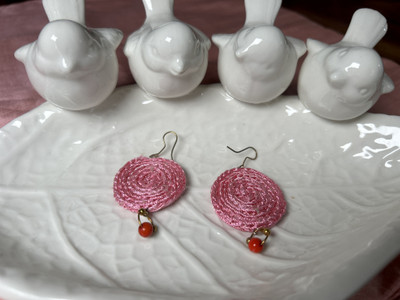 NaipunyaCraft NP_CROCHET_DANGLER_39 Silk Dori Drops & Danglers