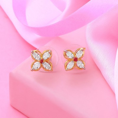 Estele Earring Cubic Zirconia Brass Stud Earring