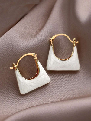 Mebella Bag Look Small Earrings Alloy Drops & Danglers
