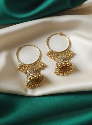 Artful Traditional Classy Women & Girl New Stylish Earring German Silver Jhumki Earring