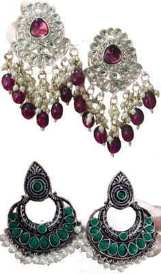 SKG Fashions Simple Elegant Versatile Earring Set for Women Alloy Earring Set