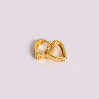 TheQueenVibes ER0722025 Brass Hoop Earring