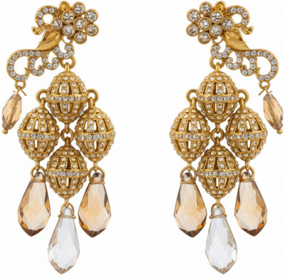 zoki Chandelier Earrings Crystal Crystal Jhumki Earring