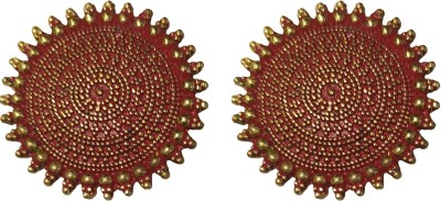 La Belleza Big Stud Earring (Red) Alloy Stud Earring