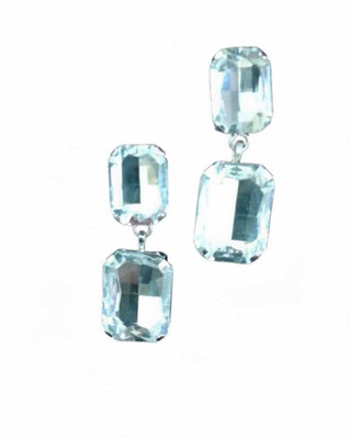 MultiCollection diamond_drop_earings Crystal Alloy Drops & Danglers