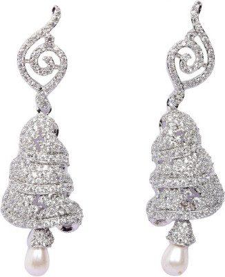Namokriti Jhumka Earring Pearl, Cubic Zirconia Alloy Drops & Danglers, Jhumki Earring, Earring Set