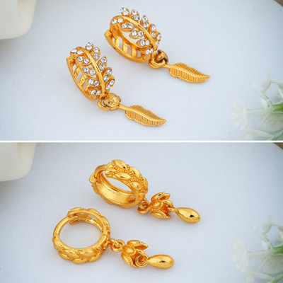 Weroxa Combo of 2 Brass Drops & Danglers