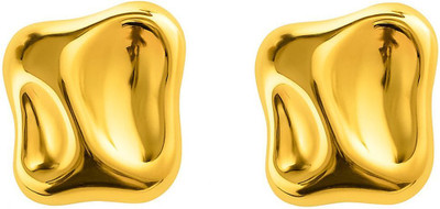 vastu Korean Anti Tranish Trendy Gold Plated Designer Stud Earrings for Women & Girls Stainless Steel Stud Earring