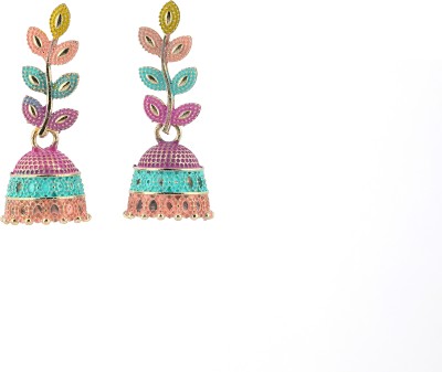 NNBBUSINESS multicolour jhumka Brass Jhumki Earring, Magnetic Earring