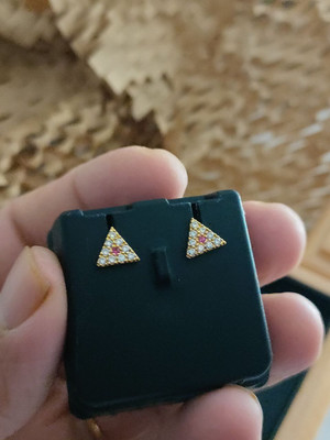 Niva Fashion bhagavati Brass Stud Earring