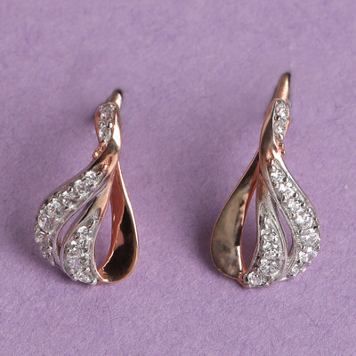 CLARA Agda Cubic Zirconia Sterling Silver Stud Earring