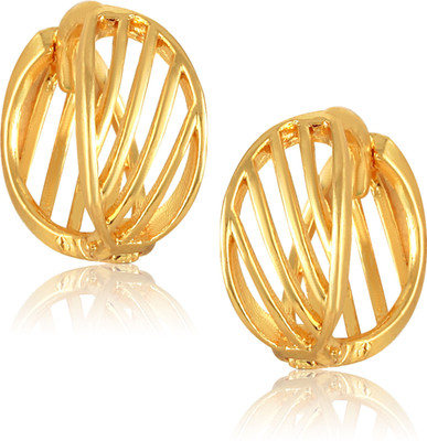 VIGHNAHARTA Allure Chunky Clipon Stud Bali Earring for Women and Girls Brass Chandbali Earring