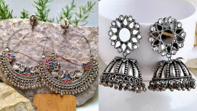 Ashir Combo of 2 Jhumki Jhumka Earrings with Drop Danglers Earring for Women and Girls Alloy Chandbali Earring