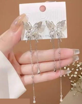 Anamya Collections titli chain earring Alloy Stud Earring