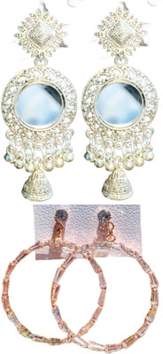 Hernger traders Simple Elegant Versatile Earring for Women Cubic Zirconia Alloy Earring Set