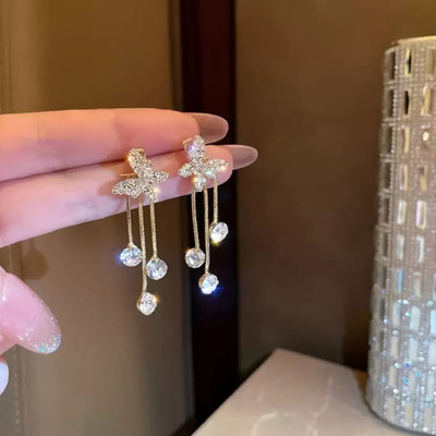 BHAWANA COLLECTION Butterfly earring Alloy Drops & Danglers