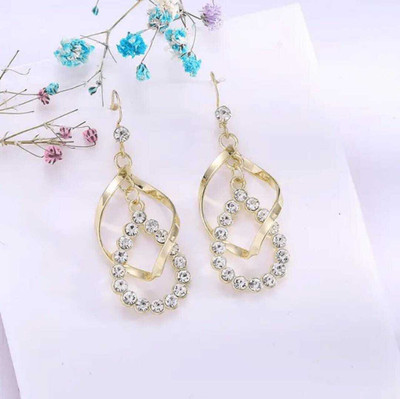 Rockjon Korean Earrings for girls & women stud earrings party wear casual wear Crystal Alloy Stud Earring