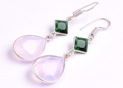 AAR Jewels Drop Dangle Earrings Opal German Silver Drops & Danglers
