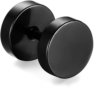Shashank Soul Fashion Jewellery Stainless Steel Black Singal Studs Earings/ - BALI-107 Cubic Zirconia Copper, Brass Stud Earring