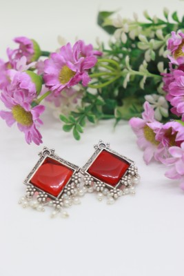 AINAR Silver Plated Women Brass Stud Earring