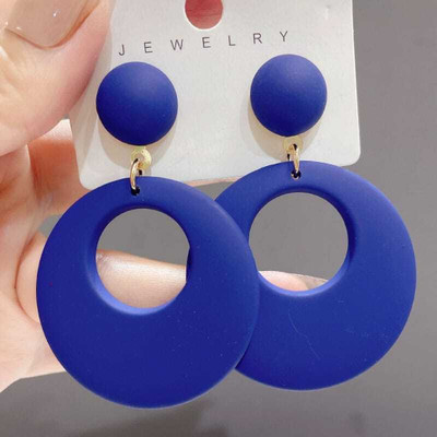 PRIYA IMPEX SPARKLE & SHINE JEWEL oval acrylic new trend stylish western style earrings Acrylic Drops & Danglers