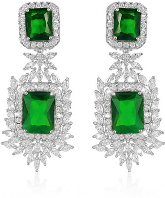 TSB DROP EARRING Cubic Zirconia Brass Earring Set