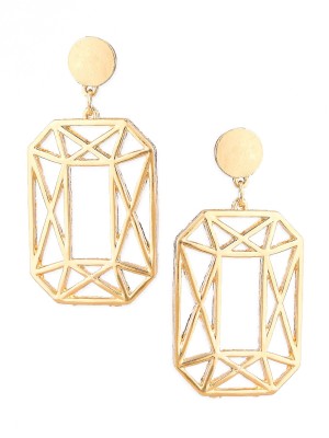 Oomph Gold Tone Filigree Prism Party Fashion Drop Beads, Crystal Alloy Drops & Danglers