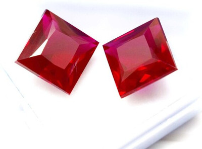 WHIMSY AND GEMS 12-Star Earrings Ruby Stone Stud Earring