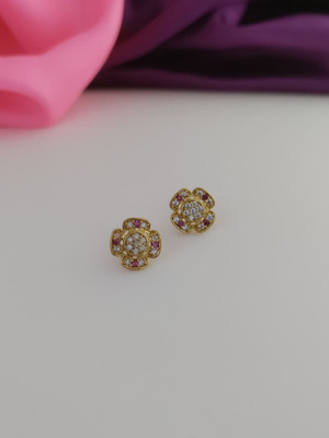 DELOCRAFT NIVA Beads Brass Earring Set