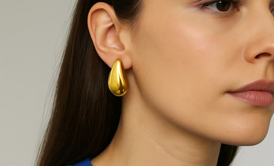 SASTA COSMETICS Expensive Jewellery Collection B-133-Premium Earrings (Feel Like Gold) Alloy Stud Earring