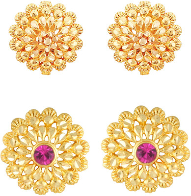 VIGHNAHARTA g Combo set For Women and Girls Alloy Stud Earring[VFJ1234-1112ERG] Cubic Zirconia Brass Stud Earring
