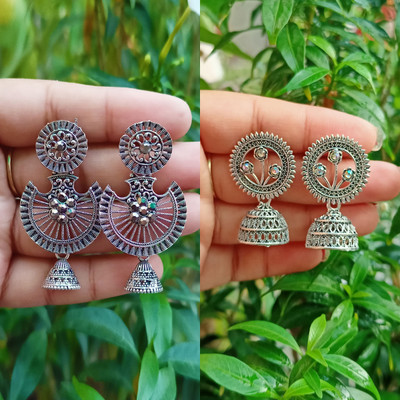 Jhumka Street Jhumka Earrings for girls stylish Pack of 2 Alloy Jhumki Earring